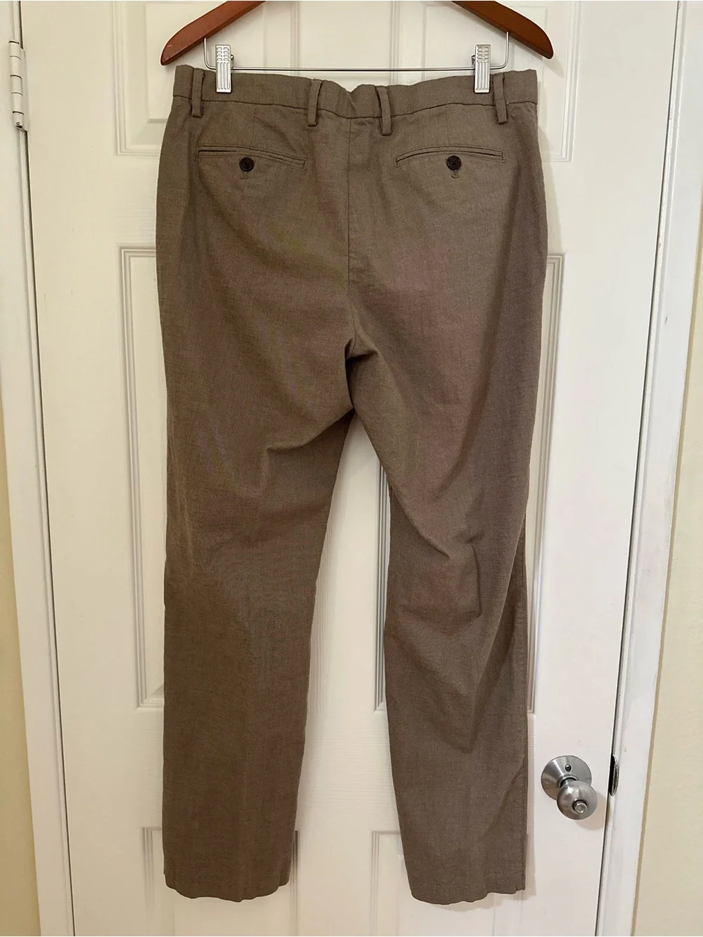 Banana Republic Kentfield Vintage Straight Pants NWOT 33x32 Brown $70 MSRP